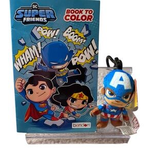 DC Super Friends Coloring Book with Plush Toy